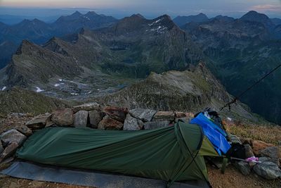 Tent in mountain