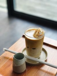 Close-up of coffee on table
