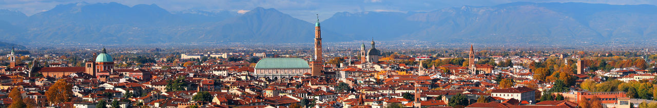 Panoramic view of buildings in city