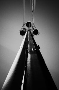 Low angle view of sailboat against sky