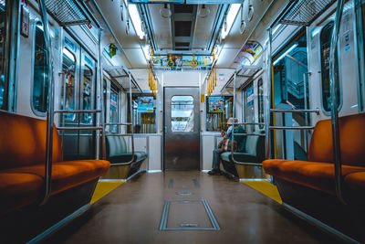 Interior of train