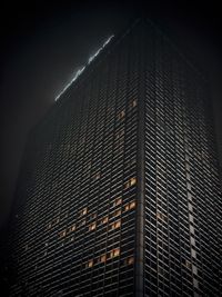 Low angle view of modern building against sky