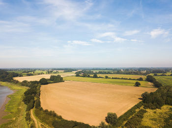 Scenic view of landscape against sky