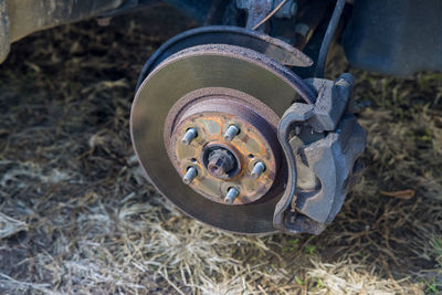 Close-up of rusty metal