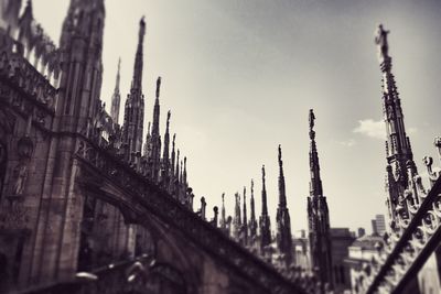 Panoramic view of cathedral and buildings against sky