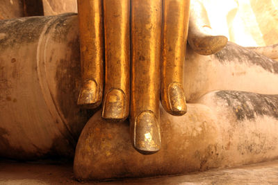 Close-up of buddha statue