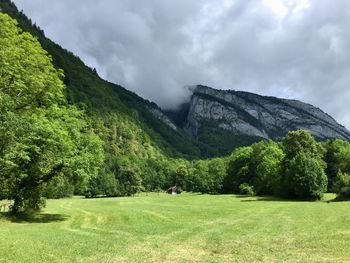 Scenic view of landscape against sky