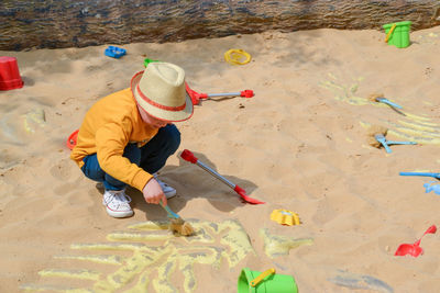 Good leisure for a child. teaching a child through play.