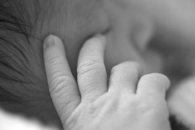 Close-up of hands