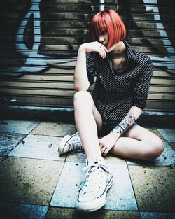 sitting