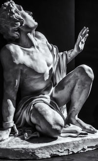 Low angle view of statue