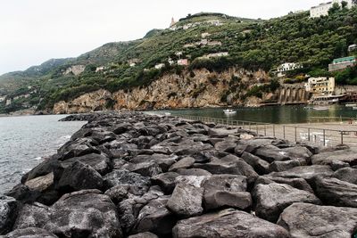 Rock formations at seaside