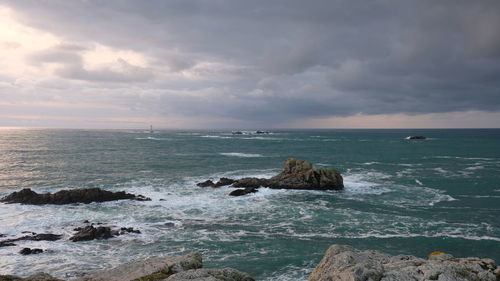 Scenic view of sea against sky