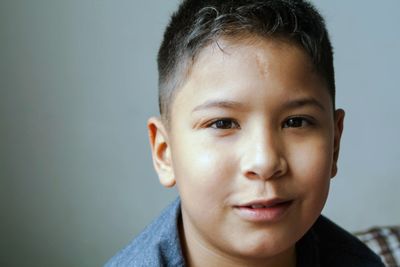 Portrait of boy smiling