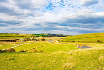 Scenic view of landscape against sky