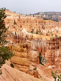 View of rock formations