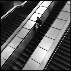 Low angle view of staircase in building