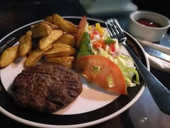 Close-up of food in plate