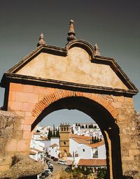 Low angle view of historical building