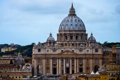 St. peter's basilica against sky in city