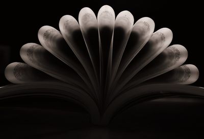 Close-up of books on table