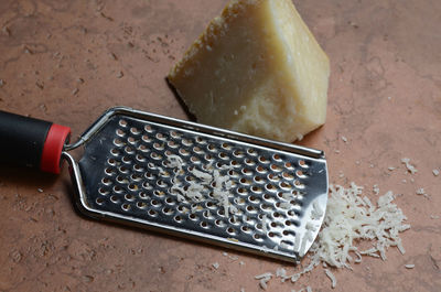 Chunk of hard parmesan cheese for grating