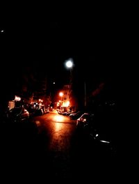 City street at night