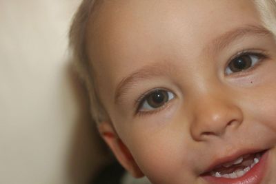 Close-up portrait of boy