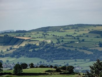 High angle view of landscape