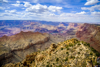 Scenic view of dramatic landscape