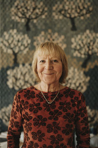 Portrait of smiling senior woman