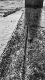 Close-up of wooden plank