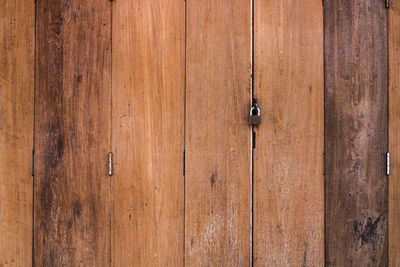 Full frame shot of wooden door