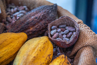 Close-up of fruits for sale in market