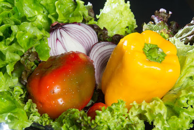 Close-up of fruits and vegetables