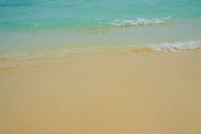 High angle view of beach
