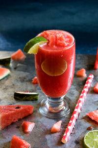 Close-up of drink on table