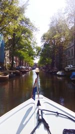 Boats in river