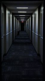 Empty corridor of building