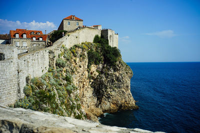 Buildings on the coast