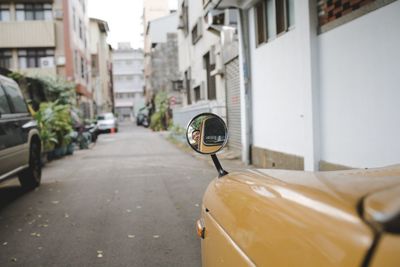 Cars on street in city