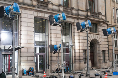 Low angle view of street light