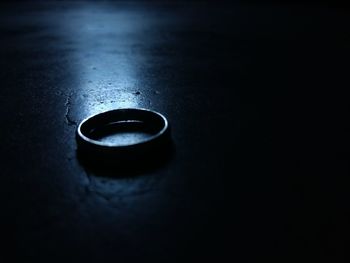 Close up of black background