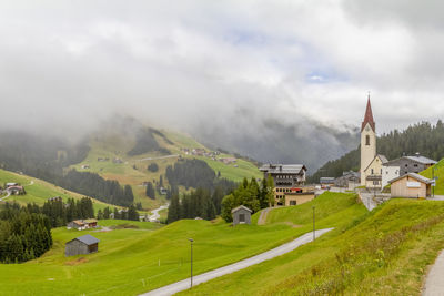 Scenery around warth, a municipality in the district of bregenz in the austrian state of vorarlberg