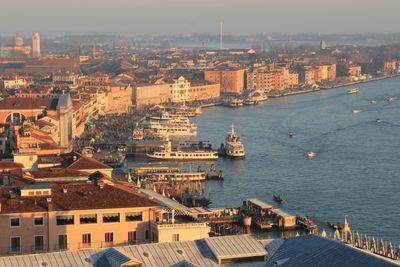 Veduta aerea di venezia dal campanile di san marco