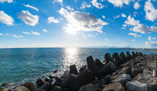 Scenic view of sea against sky