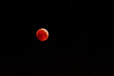 Scenic view of moon against sky at night