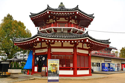 Temple outside building
