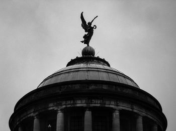 Low angle view of statue