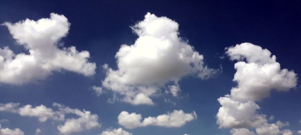 Low angle view of clouds in sky